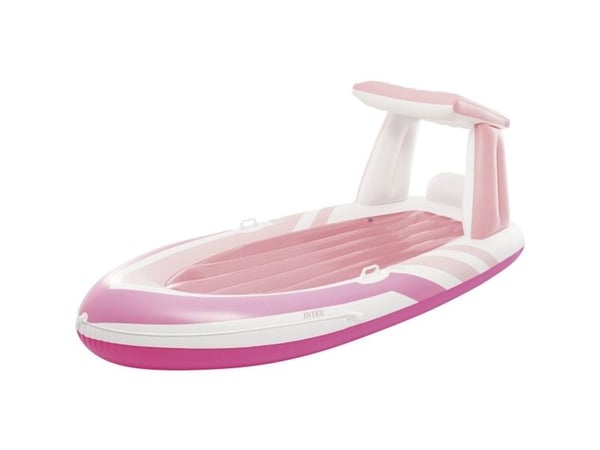 Intex rosa flytemadrass til svømming med kalesje 244x119x97 cm INTEX 57804