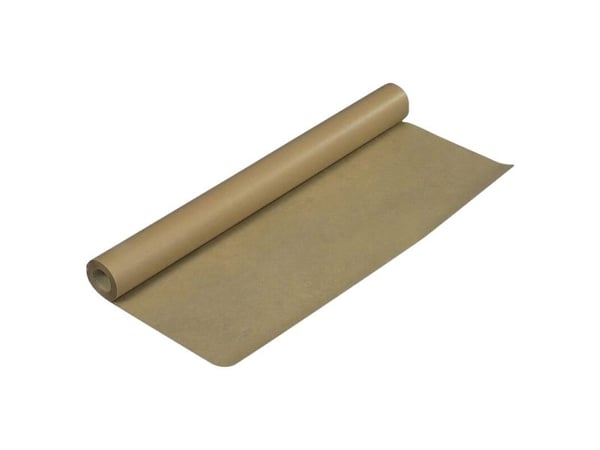 Kraftpapir, 65 g/m2, 880 mm x 50.00 m kernediameter: 50 mm, brun, træfibre rullevægt: 2.86 kg, pakke - (5 stk.)