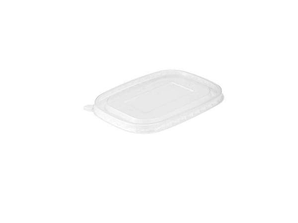 Låg t/suppebæger, 500 - 1000 ml Firkantet,200x172x10mm PP, transparent, For microwave pakke a 50 stk