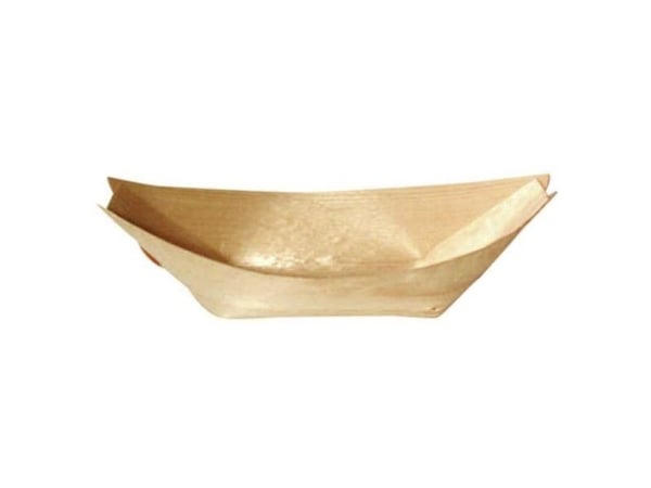 Puuvene, 115x65x30mm puu, puu, pakkaus 50 kpl Elintarvikehyväksyttyjä