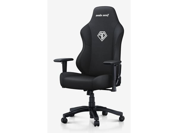 Anda Seat Phantom 3 Premium - Spillestol - ergonomisk - armlener - T-formet - tipping - roterende - EverSoft linen fabric - karbon sort