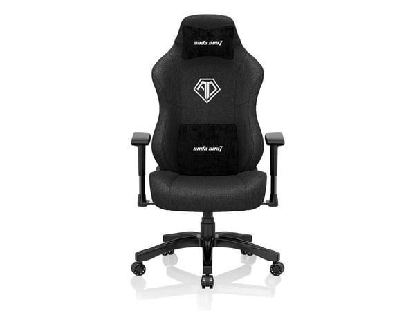 Anda Seat Phantom 3 Premium - Spillestol - ergonomisk - armlener - T-formet - tipping - roterende - EverSoft linen fabric - karbon sort