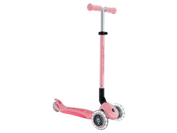 Globber Primo Foldable Plus Lights, Lapset, Perinteinen potkulauta, Tyttö, Asvaltti, 50 kg, 3 renkaita