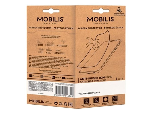 Mobilis - Skjermbeskyttelse for nettbrett - uknuselig og anti-støt, IK06 - blank - for Zebra 9000 Series MC9400, MC9450