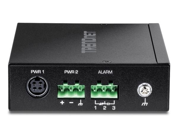 TRENDnet TI-G51SC - Version v1.0R - switch - industrial, with multimode SC port - 4 x 10/100/1000 + 1 x 1 Gigabit Ethernet - DIN-skinnemonterbar, v...