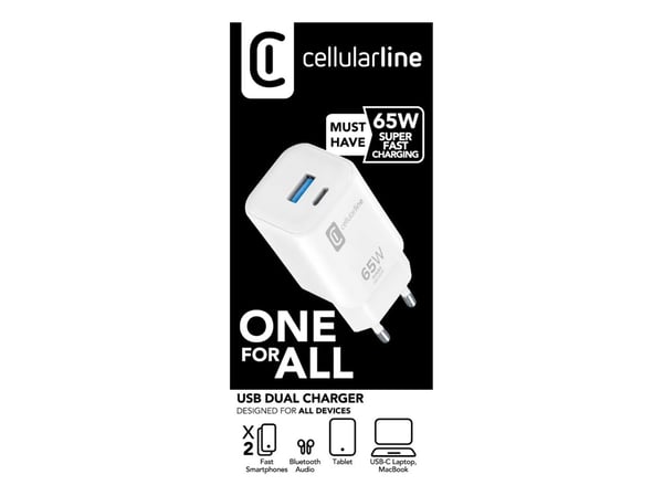 Cellularline 8018080476228, Sisätila, AC, Valkoinen
