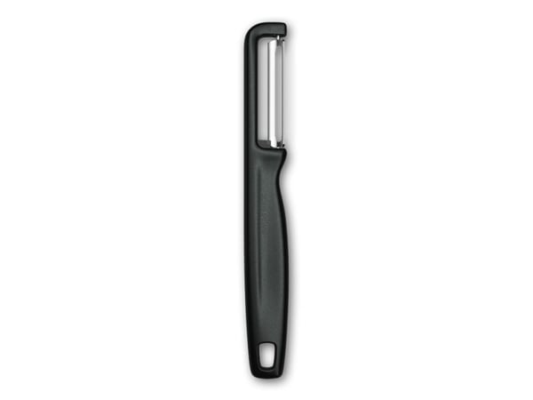Victorinox Iota, Frukt- och grönsaker, Rak grönsaksskalare, Svart, Polypropylen, Hängögla, 165 mm