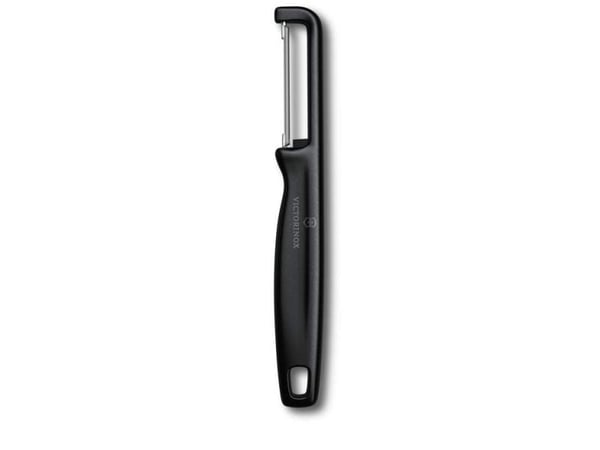 Victorinox Iota, Frukt og grønnsaker, Rett skreller, Sort, Polypropylen, Hengeløkke, 165 mm