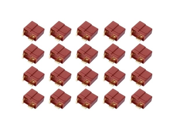 Reely 1399715 batterihylse T-stiftsystem forgylt, 20 stk