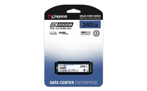 Kingston Data Center DC2000B - SSD - Enterprise - 240 GB - intern - M.2 2280 - PCIe 4.0 x4 (NVMe)
