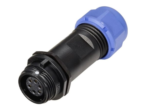 Weipu SP1311 / S 6 II rundstift-tilkobling, rett samlet polantall: 6, serie SP13