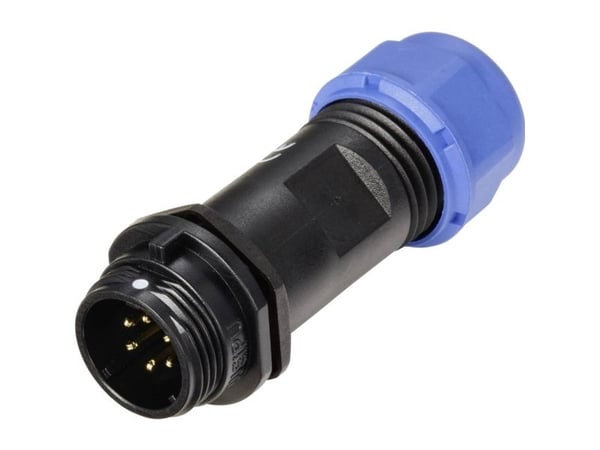 Weipu SP1311 / P 6 II rundkontakt, 6-polet samlet