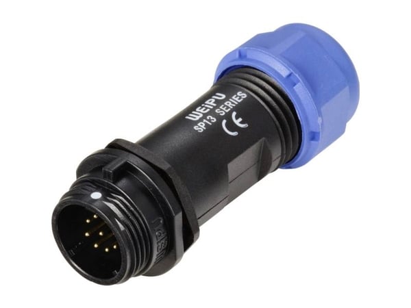 Weipu SP1311 / P 9 II rundkontakt, rett samlet antall poler: 9 serie (rundkontakt): SP13 1 stk