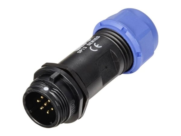 Weipu SP1311 / P 7 II rundstiftkontakt, antall poler: 7 serie (rundstiktilkobling) SP13 1 stk
