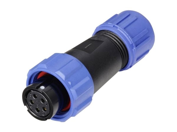 Weipu SP1310 / S 5 I rundkontakt tilkobling, rett, samlet poltall: 5, serie (rundstikkontakt): SP13 (1 stk.)