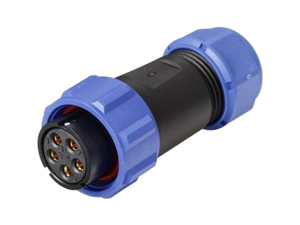 Weipu SP2110 / S 5 II rundstift-tilkobling rett samlet 5-polet (rundstiftforbindelse) SP21 1 stk