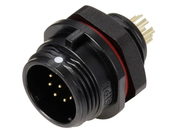 Weipu SP1312 / P 9 rundkontakt, innbygging totalt antall poler: 9 serie (rundkontakt): SP13, 1 stk