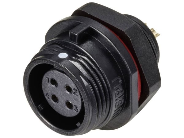 Weipu SP1312 / S rundkontaktanslutning, infälld 4-polig serie SP13