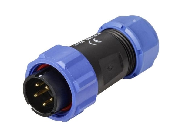 Weipu SP2110 / P 5C II rundkontakt, rette kontaktpol: 5-polet, serie SP21, 1 stk