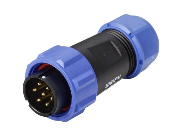 Weipu SP2110 / P 7 II rundkontakt 7-pols samlet 1 stk (rundstiftforbindelse): SP21