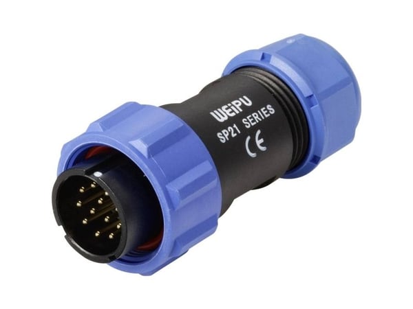 Weipu SP2110 / P 12 II rundkontakt (12-polet) Serie SP21