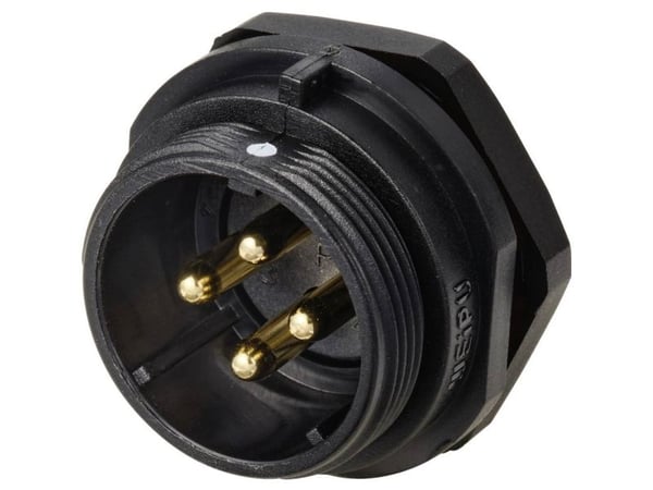 Weipu SP2112 / P 4 rundstiftkontakt, innfelt samlet polantall: 4 serie: SP21 1 stk