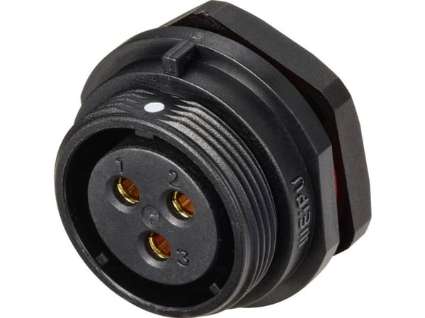 Weipu SP2112 / S 3 rundstift kobling for tilkobling/innbygging, samlet poltall: 3, serie (rundstiftforbindelse): SP21 1 stk