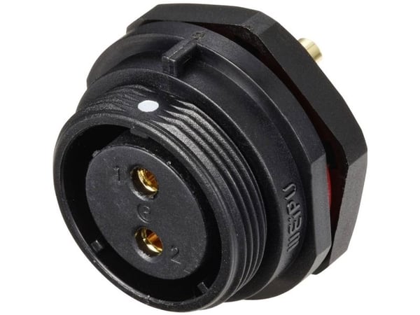 Weipu SP2112 / S 2 rundkontakt anslutning, infälld totalt antal poler: 2 serie (rundkontakt): SP21 1 st