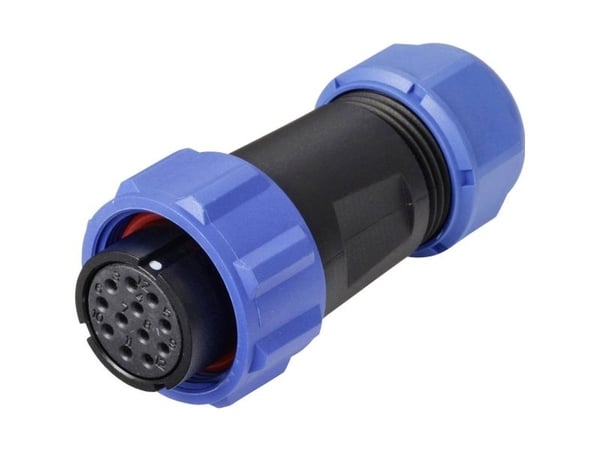 Weipu SP2110 / S 12 II rundstiftsanslutning, rak (12-pol) serie SP21
