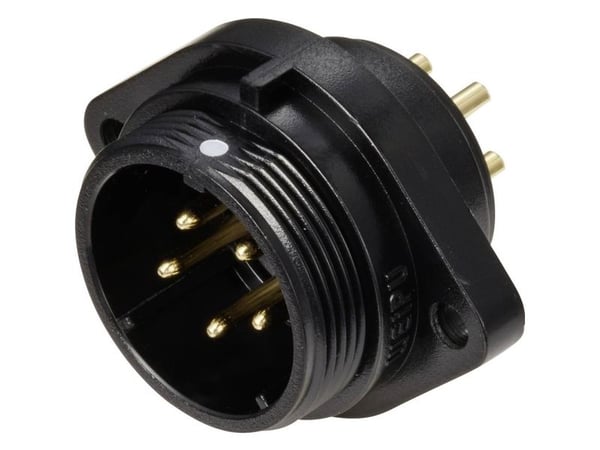 Weipu SP2113 / P 5C rundstiftkontakt, innfelt, totalt polantall: 5 serie (rundstiftforbindelse): SP21 1 stk