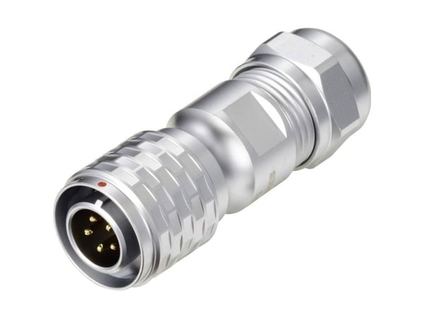 Weipu SF1210/P5 II rundkontakt, rett samlet poltall: 5, serie SF12 (rundstiftforbindelse) 1 stk