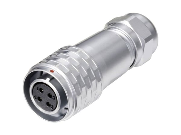 Weipu SF1210/S4 I Rund kontakt Koppling, rak Serie (rund kontakt): SF12 Antal poler: 4 1 st