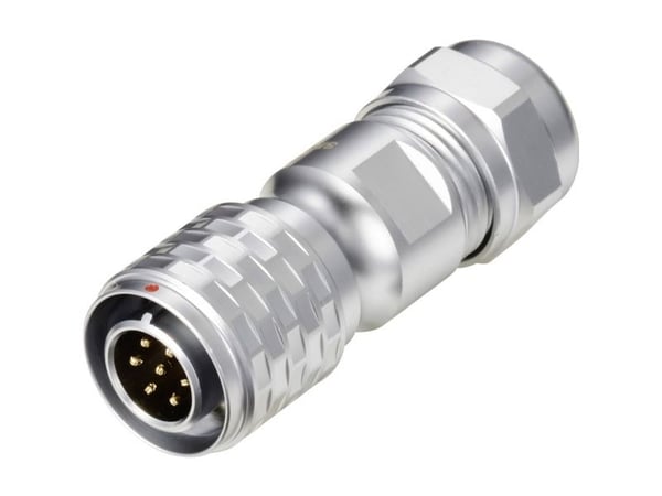 Weipu SF1210/P7 II rundstiftkontakt, totalt poltall: 7, serie SF12, 1 stk