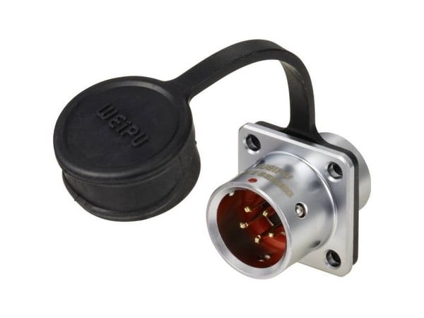 Weipu SF1213/P5 rundstiftkontakt, likt antall poler: 5-serie (rundstiftforbindelse): SF12 1 stk