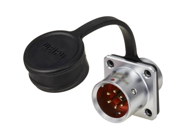 Weipu SF1213/P6 rund kontakt, polantall samlet: 6, serie (rundstiftforbindelse): SF12, 1 stk