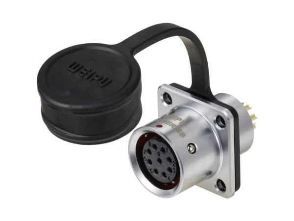 Weipu SF1213/S9 rundstiftkontakt, rett, poltall: 9 serie SF12