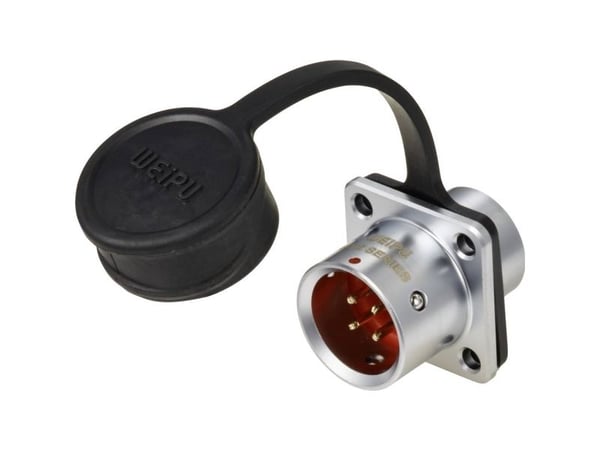 Weipu SF1213/P4 rundkontakt plugg, rett samlet poltall: 4, serie SF12