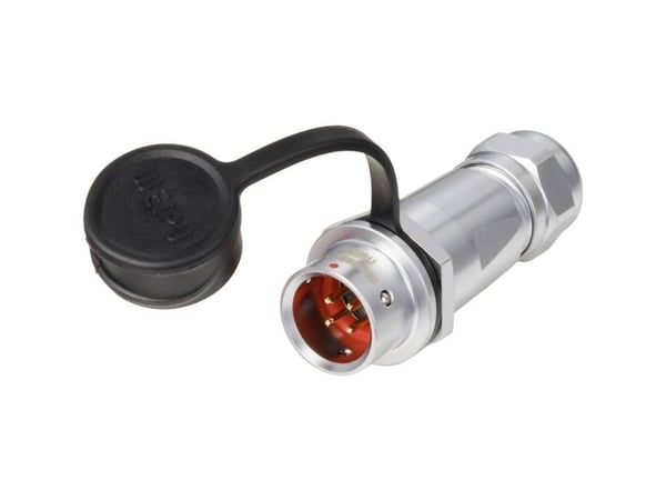 Weipu SF1211/P4 rundstift/stiftkontakt - samlet poltall: 4 - serie SF12