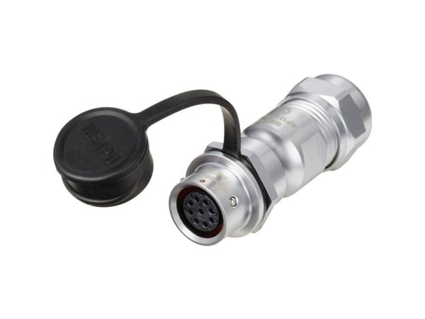 Weipu SF1211/S9 II rundstiftkobling, rett, totalt antall poler: 9, serie SF12