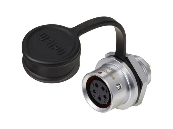 Weipu SF1212/S5 rundstiftkobling, 5-polet (SF12, 1 stk.)