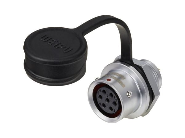 Weipu SF1212/S7 rundstiftkobling, samlet poltall: 7, serie SF12 1 stk