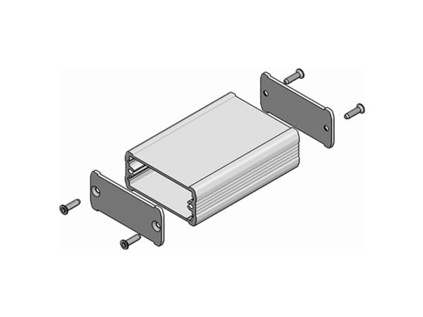 Fischer Elektronik TUF 55 25 100 ME TUF 55 25 100 ME Profiilikotelo Alumiini Eloidut hopea 1 kpl 1 kpl