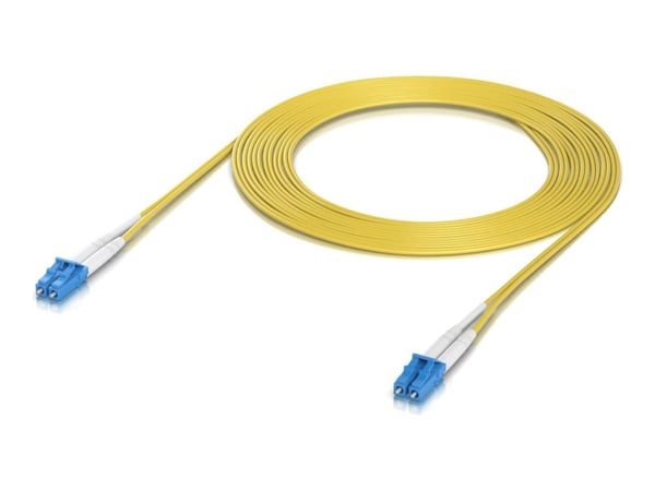 Ubiquiti UniFi - Patch-kabel - LC/UPC enkelläge (hane) till LC/UPC enkelläge (hane) - 3 m - 2 mm - fiberoptisk - duplex - OS2 - halogenfri, inomhus...
