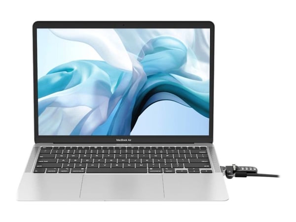 Compulocks MacBook Air 13-inch Cable Lock Adapter With Combination Cable Lock 2017 to 2019 - Sikkerhetssporlåsadapter - for Apple MacBook Air (I mi...