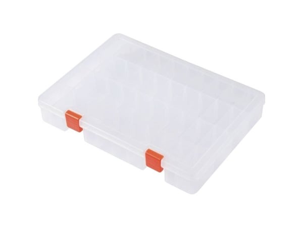 TRU COMPONENTS sortimentskasse (L x B x H) 250 x 190 x 40 mm antall rom: 36 variabel inndeling inkl. håndtak