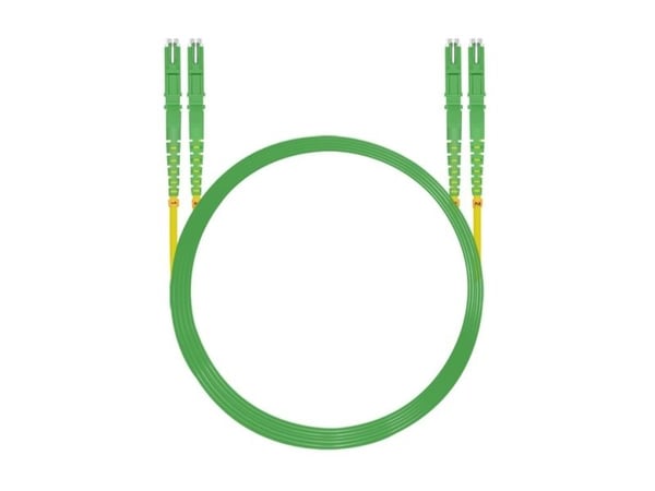 Netkab LWL Patch-kabel E2000® APC/E2000® APC (LSH) Dupleks 9/125µm OS2 gul 5,0m