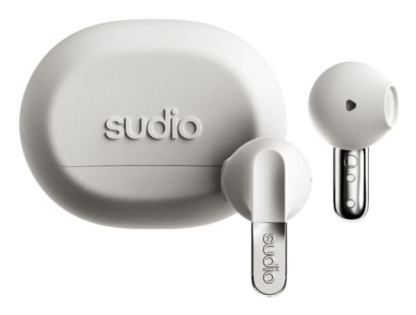 Sudio N3WHT, Trådløs, Samtaler/musikk, 37 g, Hodesett, Hvit