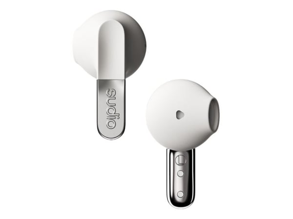 Sudio N3WHT, Trådløs, Samtaler/musikk, 37 g, Hodesett, Hvit