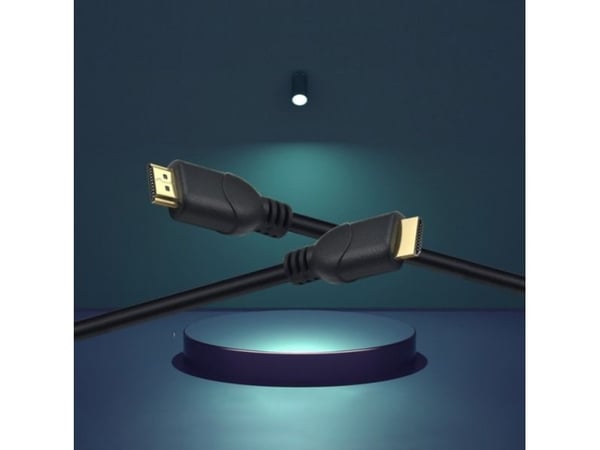 Helos tilkoblingskabel, HDMI hann/han, 4K, 7,5m, svart