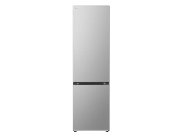 LG GBV22L0EPY - Kjøleskap/fryser - bunnfryser - bredde: 59.5 cm - dybde: 68.2 cm - høyde: 203 cm - 387 liter - Klasse E - primasølv